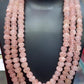 Natural Rose Quartz Gemstone Beads Necklace